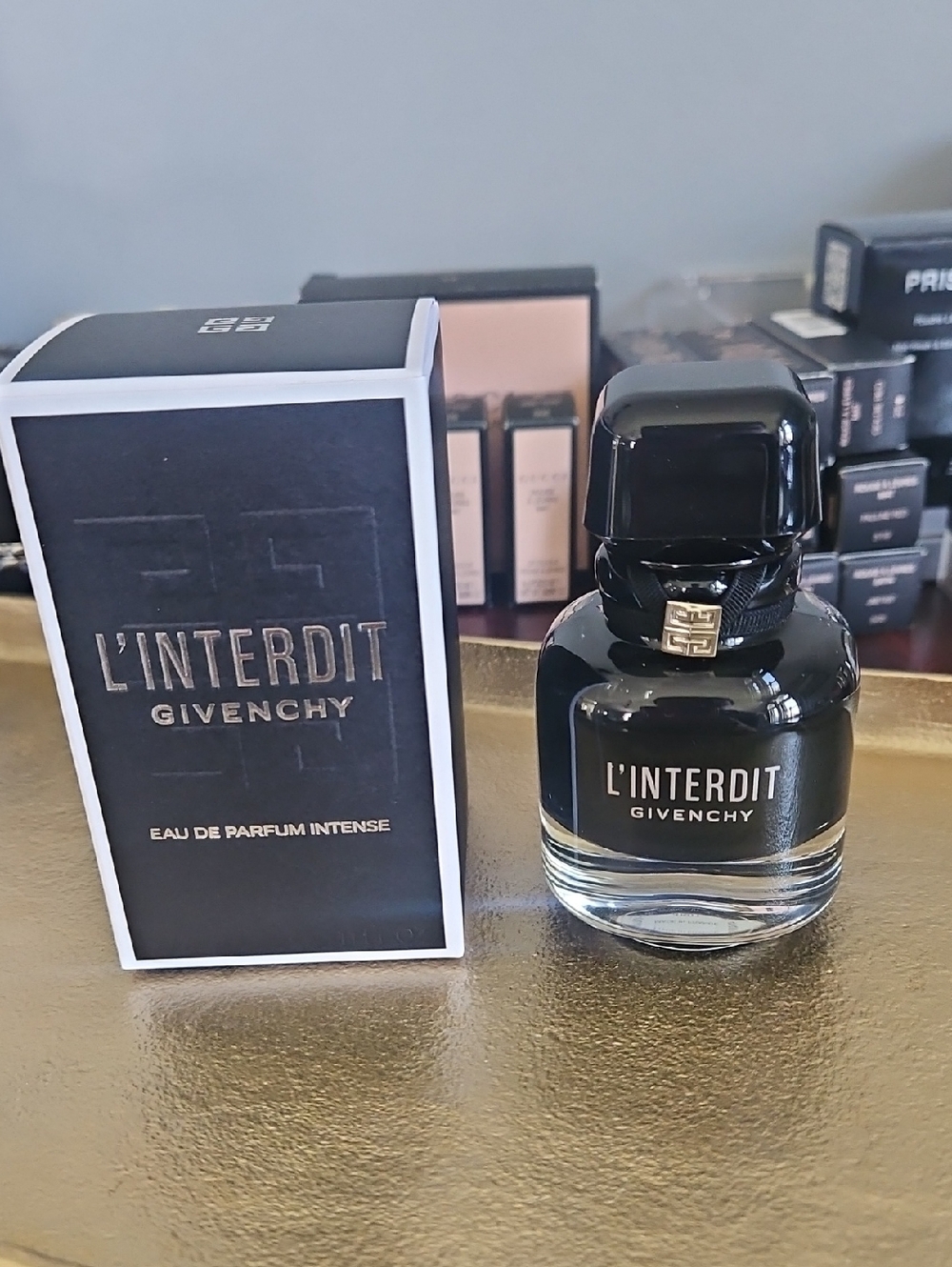Givenchy L'Interdit Intense — Black & Gold Bottle
